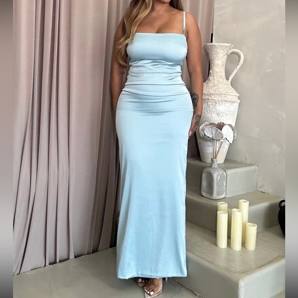 Thea satin maxi dress